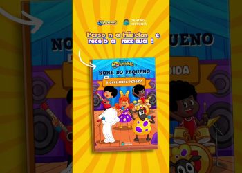 Livros do 3 Palavrinhas com o nome e a carinha do seu filho!