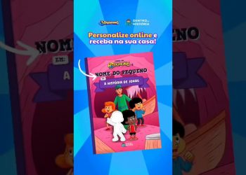 Livros do 3 Palavrinhas com o nome e a carinha do seu filho!